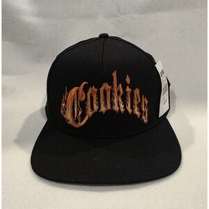 Cookies World On Fire CM253XSH07BL Black Snapback Hat. New With Tags. One Size